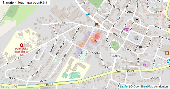 1. máje - mapa podnikání