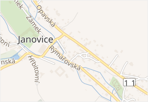 Bednářská v obci Rýmařov - mapa ulice