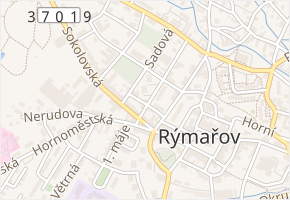Čapkova v obci Rýmařov - mapa ulice