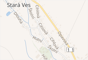 Cihlová v obci Rýmařov - mapa ulice