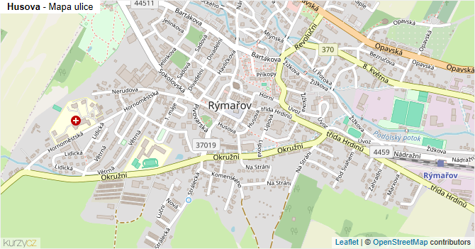 Husova - mapa ulice