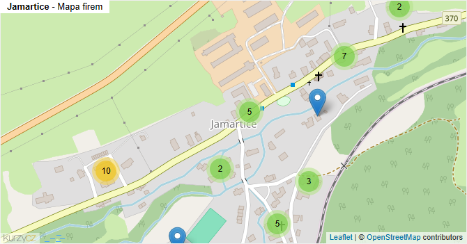 Jamartice - mapa firem