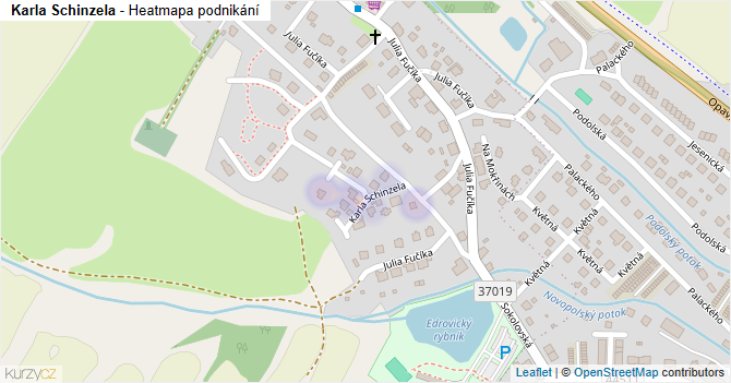 Karla Schinzela - mapa podnikání