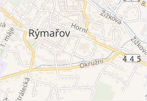 Lipová v obci Rýmařov - mapa ulice