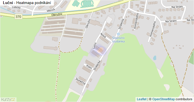 Luční - mapa podnikání