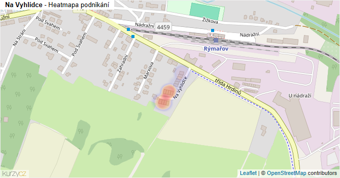 Na Vyhlídce - mapa podnikání