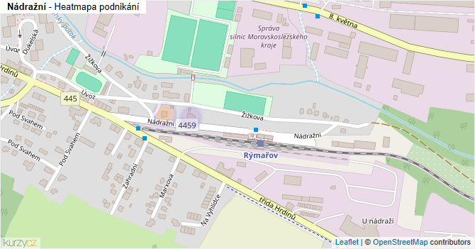Nádražní - mapa podnikání