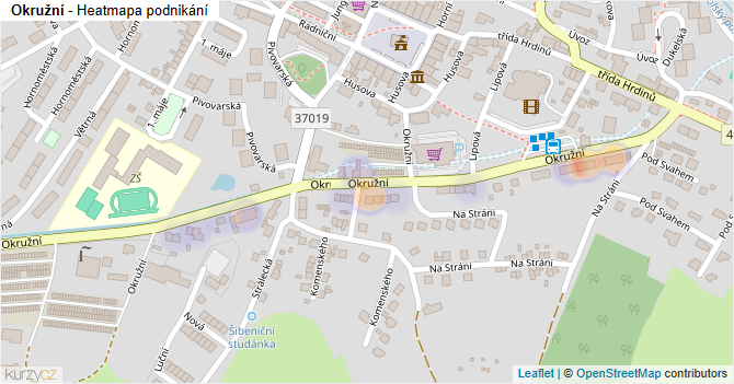 Okružní - mapa podnikání