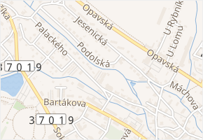 Palackého v obci Rýmařov - mapa ulice