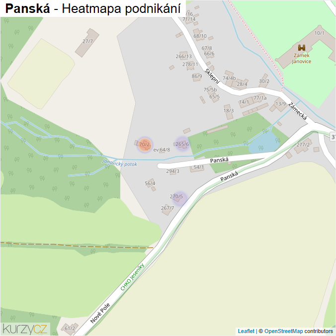 Mapa Panská - Firmy v ulici.