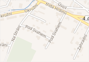 Pod Svahem v obci Rýmařov - mapa ulice