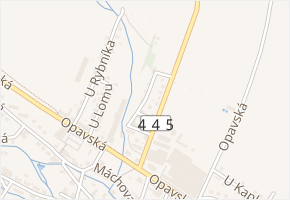 Rudé armády v obci Rýmařov - mapa ulice