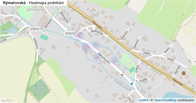 Rýmařovská - mapa podnikání