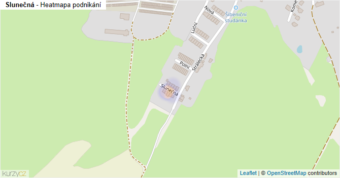 Slunečná - mapa podnikání