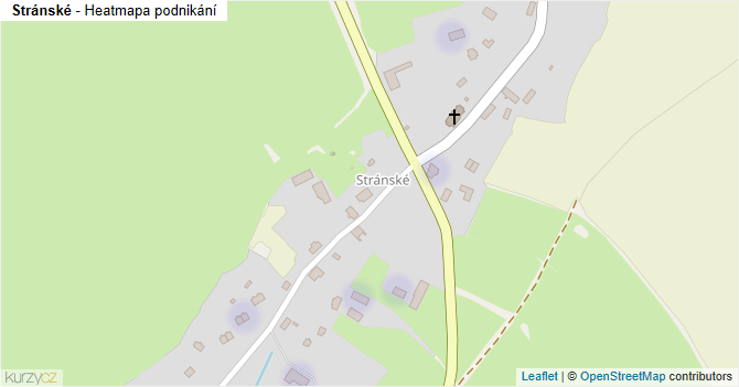 Stránské - mapa podnikání