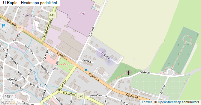 U Kaple - mapa podnikání