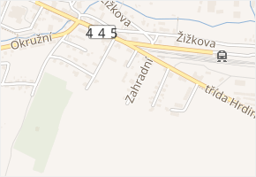 Zahradní v obci Rýmařov - mapa ulice