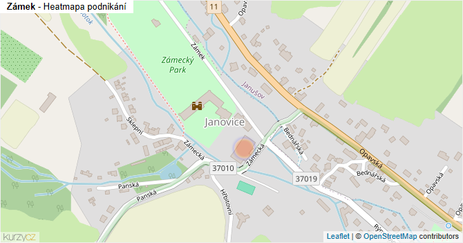 Zámek - mapa podnikání