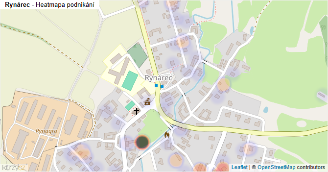 Rynárec - mapa podnikání