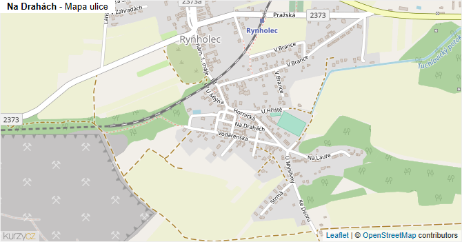 Na Drahách - mapa ulice