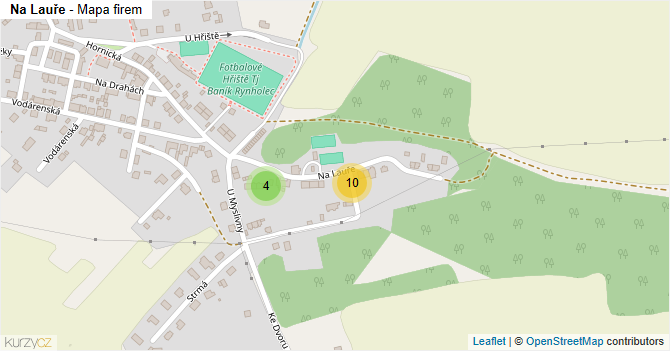 Na Lauře - mapa firem