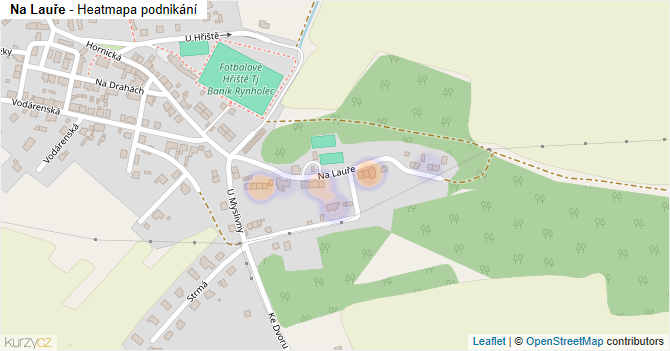 Na Lauře - mapa podnikání