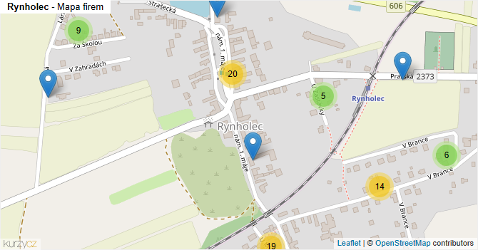 Rynholec - mapa firem