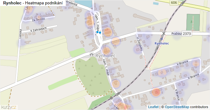 Rynholec - mapa podnikání
