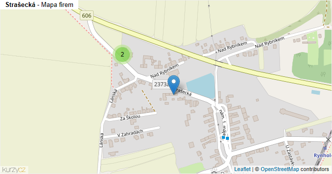 Strašecká - mapa firem