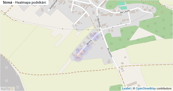 Strmá - mapa podnikání