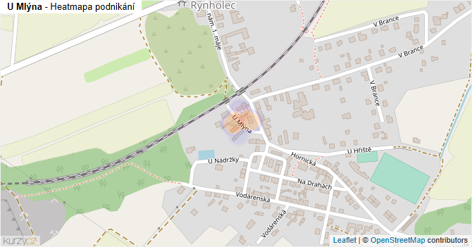 U Mlýna - mapa podnikání