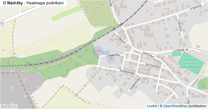 U Nádržky - mapa podnikání