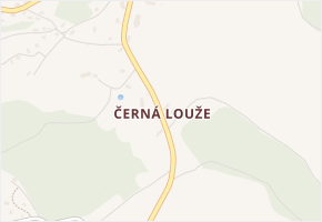 Černá Louže v obci Rynoltice - mapa části obce
