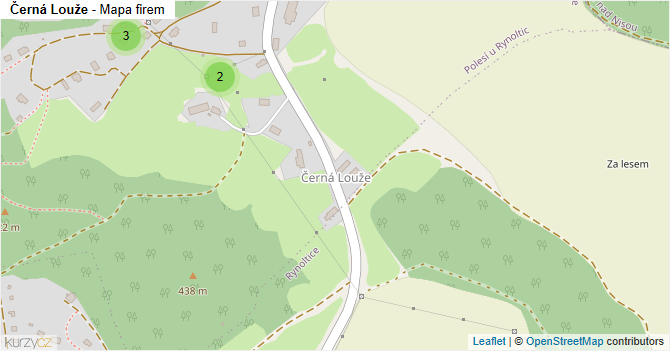 Černá Louže - mapa firem