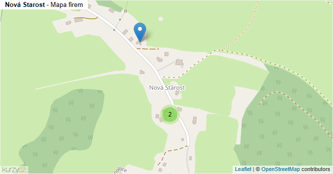 Nová Starost - mapa firem