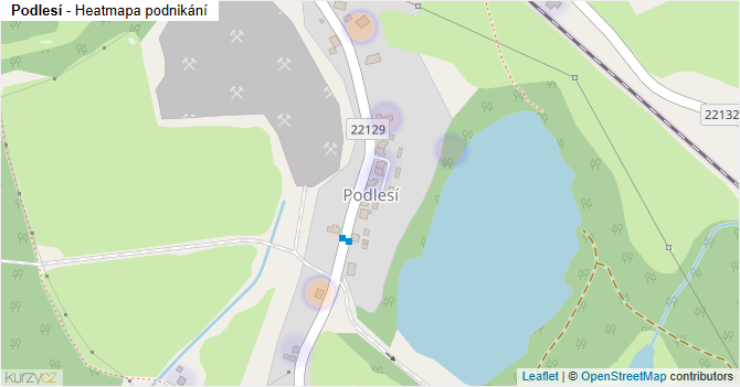 Podlesí - mapa podnikání