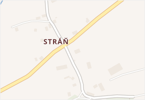 Stráň v obci Sadov - mapa části obce