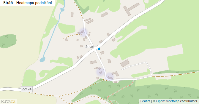 Stráň - mapa podnikání