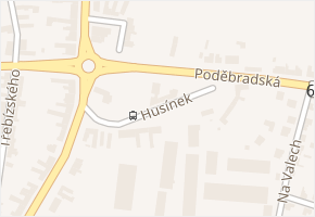 Husínek v obci Sadská - mapa ulice