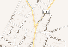Jindřichova v obci Sadská - mapa ulice
