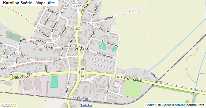 Karoliny Světlé - mapa ulice