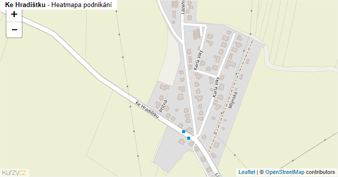 Ke Hradištku - mapa podnikání