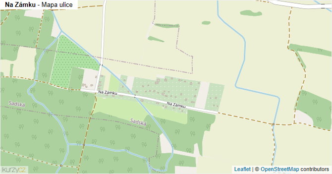 Na Zámku - mapa ulice