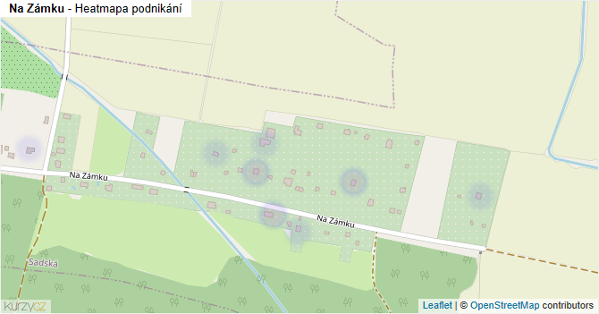 Na Zámku - mapa podnikání