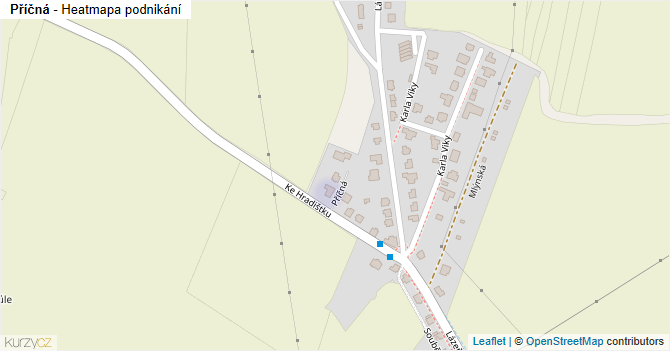 Příčná - mapa podnikání