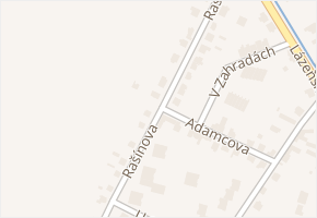 Rašínova v obci Sadská - mapa ulice
