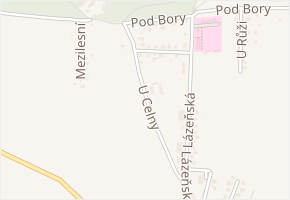 U Celny v obci Sadská - mapa ulice
