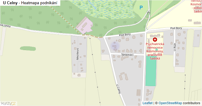 U Celny - mapa podnikání