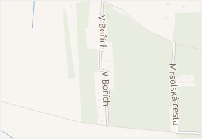 V Bořích v obci Sadská - mapa ulice