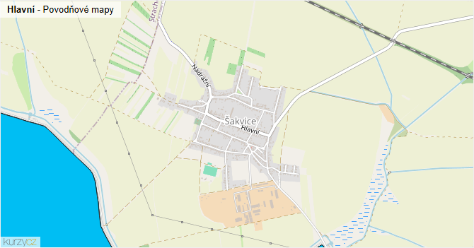 Hlavní - záplavové mapy stoleté vody